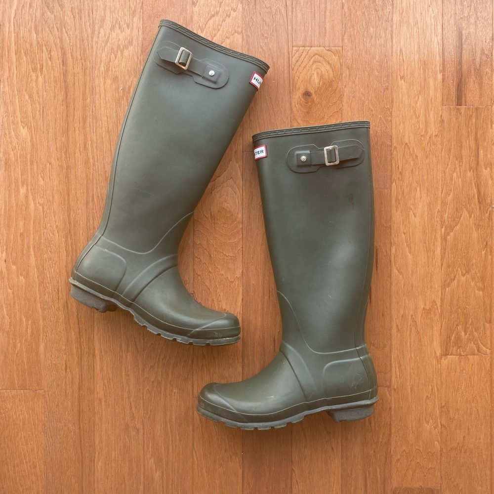 Hunter Original Tall Rain Boots Hunter Green